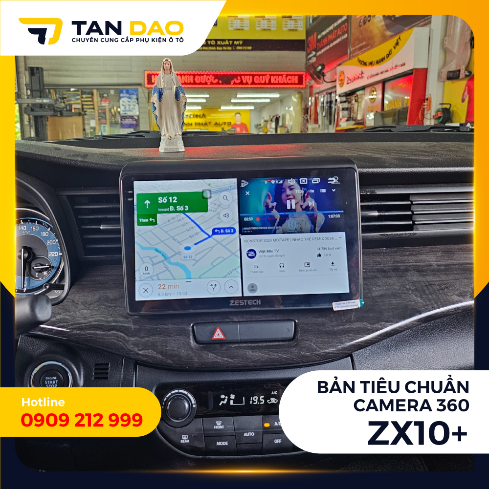 Chia Đôi Màn Hình Zestech ZX10+ Tiêu Chuẩn 360 Độ