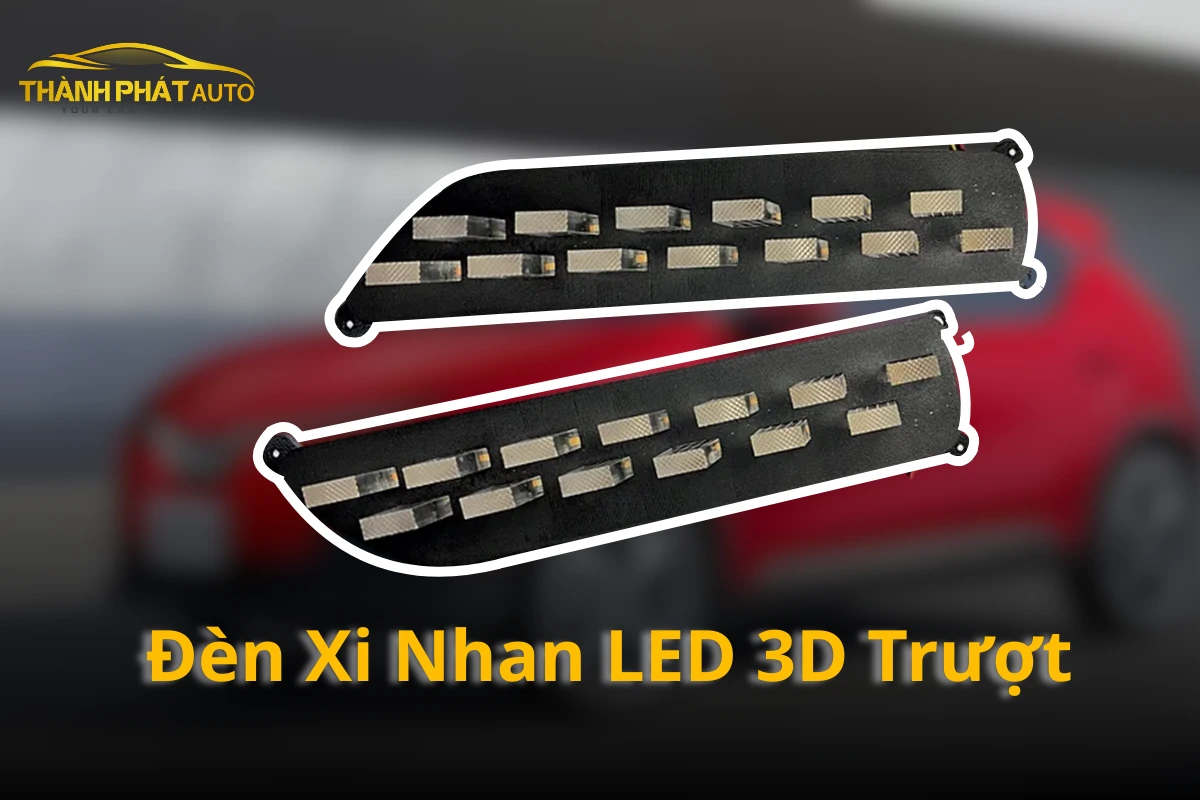 Độ Đèn Xi Nhan LED 3D Trượt Cho Xe VinFast Herio Green