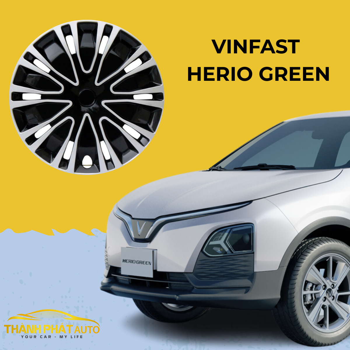 Độ Ốp Mâm Thể Thao Cho Xe VinFast Herio Green
