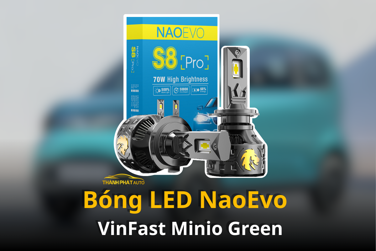 Lắp Bi LED NaoEvo Cho VinFast Minio Green