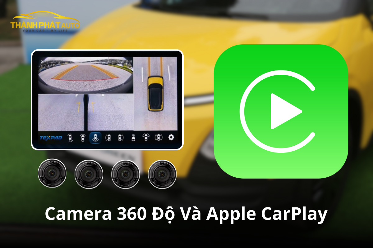 Lắp Camera 360 Độ Và Apple CarPlay Cho VinFast Minio Green
