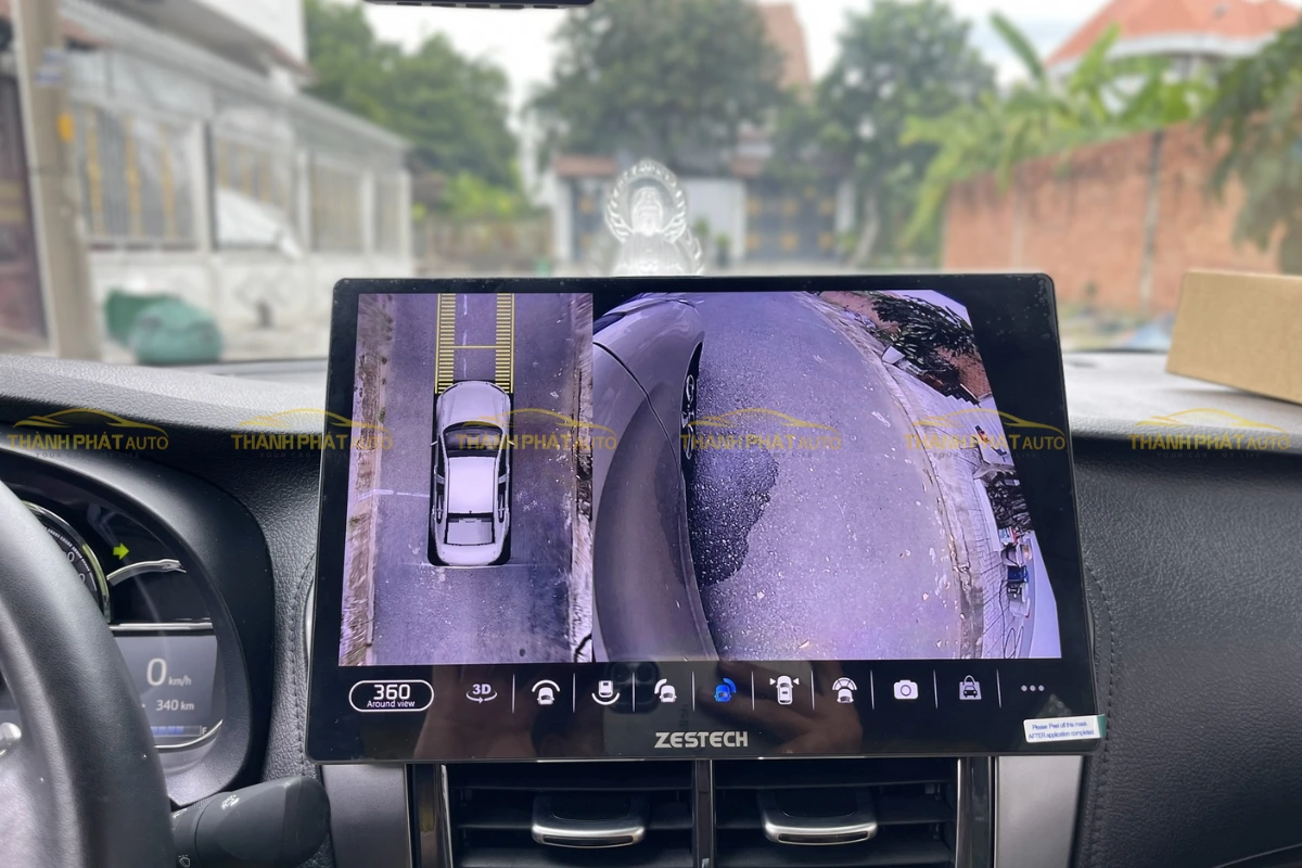 Lắp Màn Hình Android Tích Hợp Camera 360 Cho VinFast Herio Green