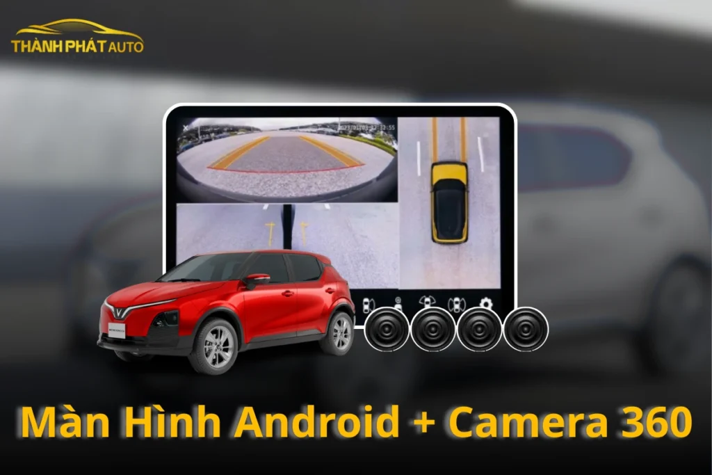 Lắp Màn Hình Android Tích Hợp Camera 360 Cho VinFast Herio Green