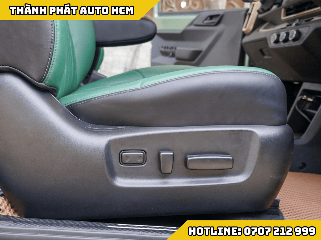 Độ Ghế Chỉnh Điện 6 Hướng Cho Xe Limo Green