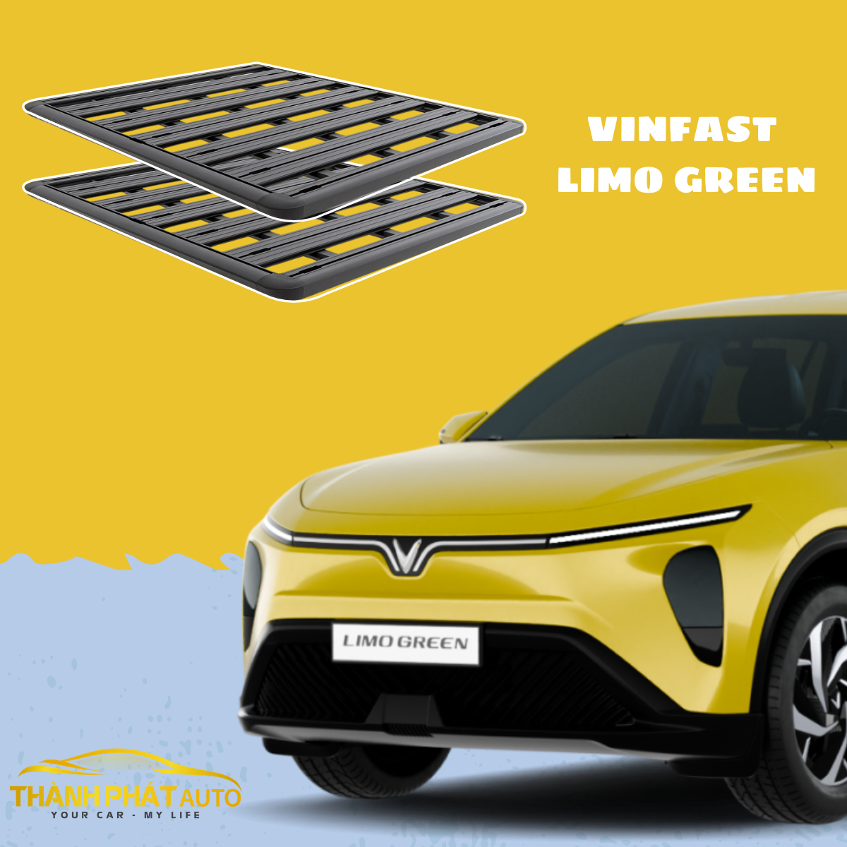 Lắp Baga Nóc Cho Xe VinFast Limo Green