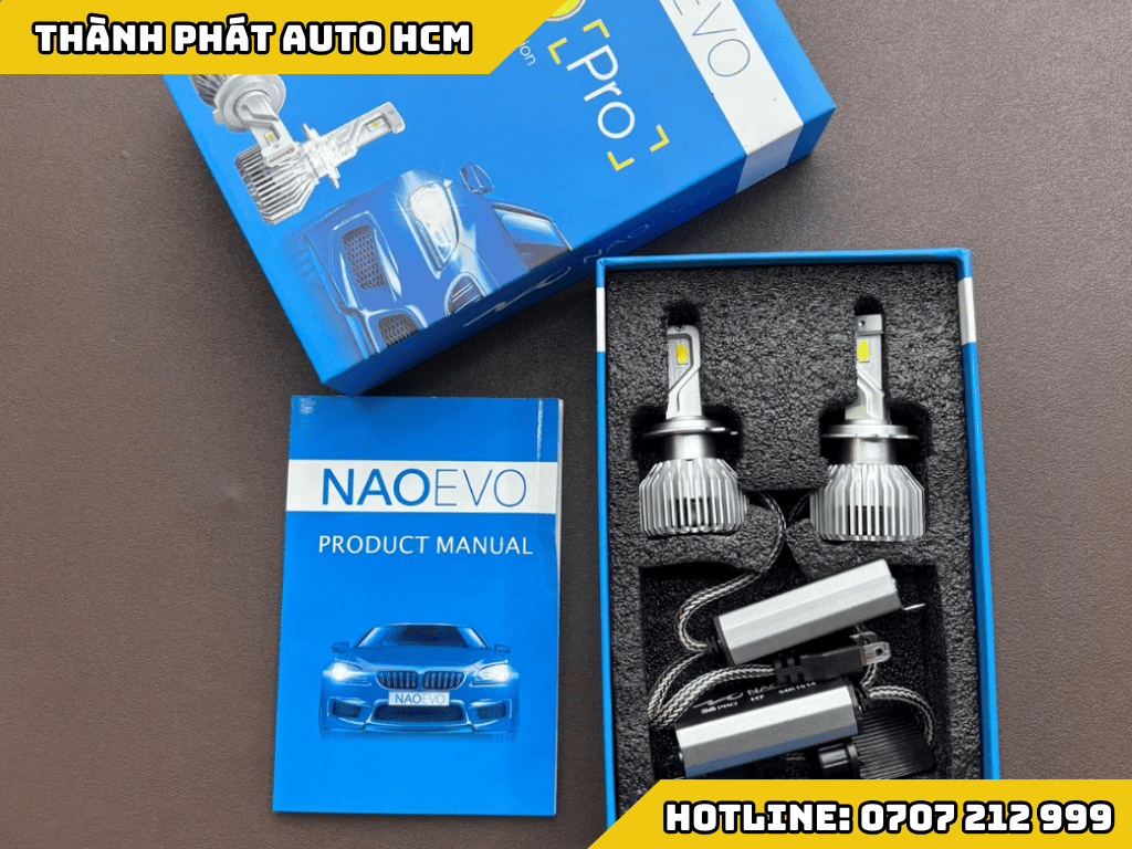 Lắp Bi LED NaoEvo Cho Xe VinFast Limo Green