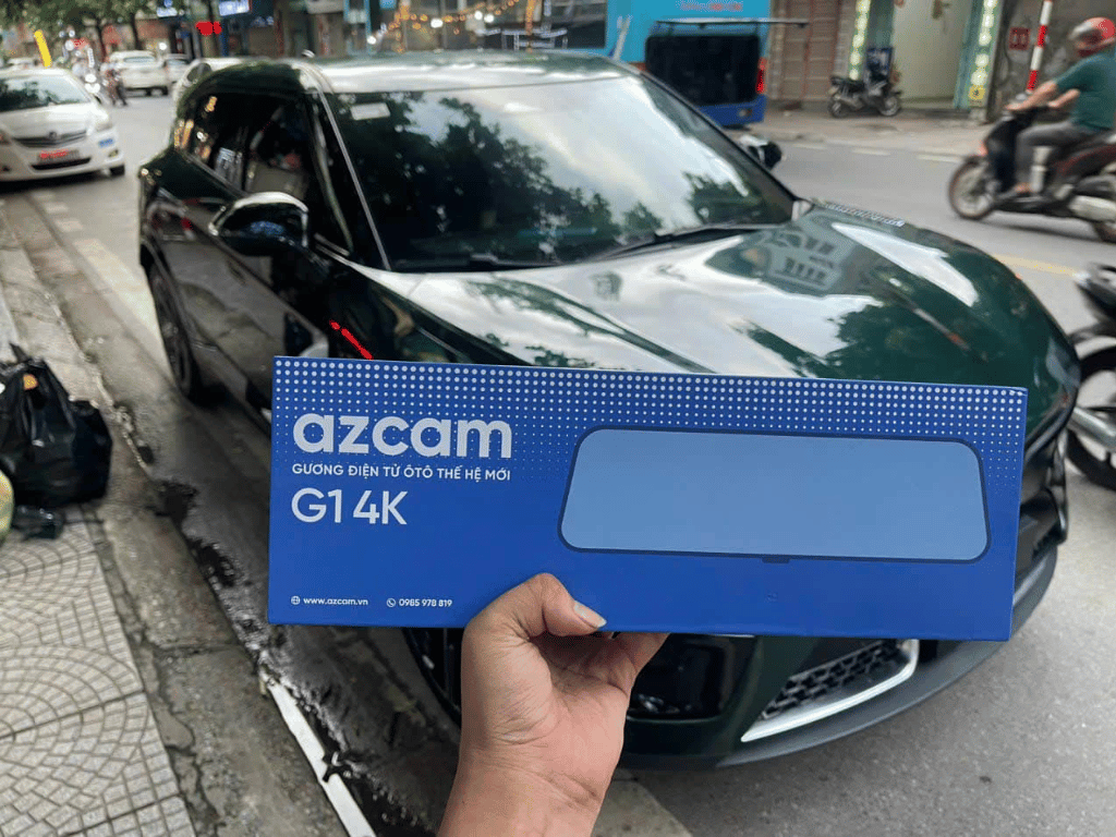 Lắp Đặt Camera Hành Trình Azcam G1 Cho VinFast Limo Green