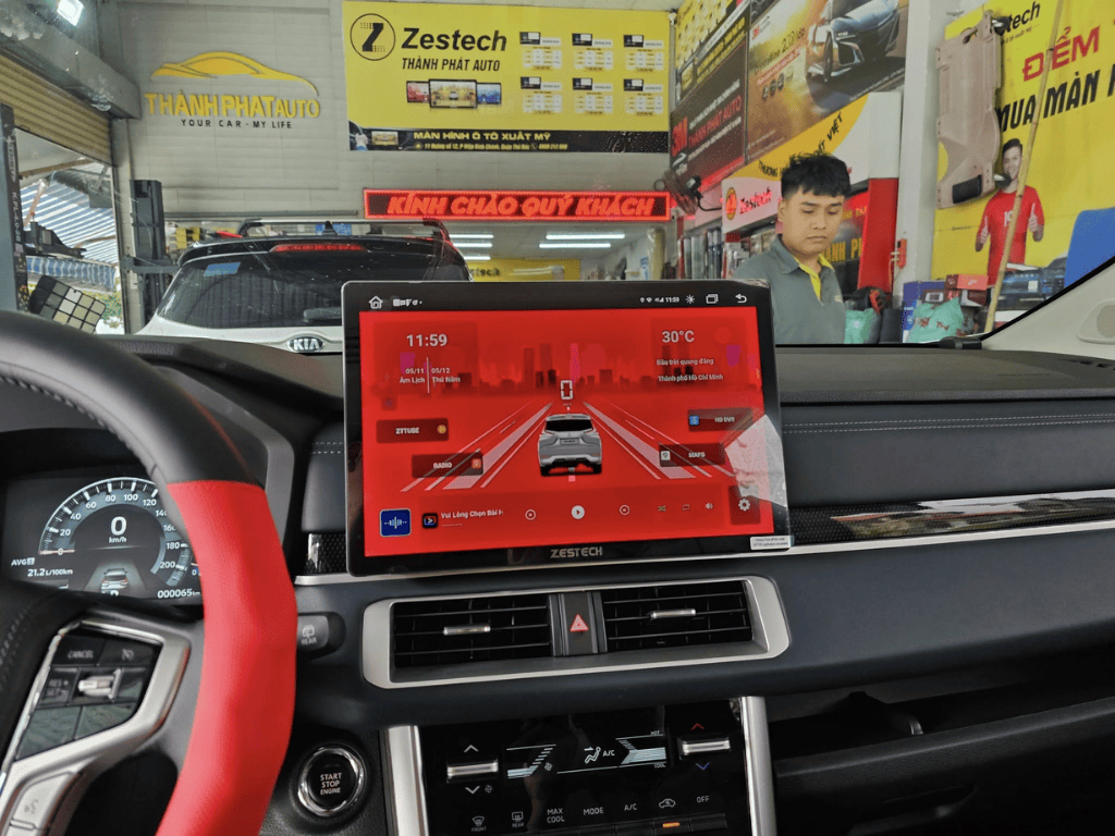 Lắp Màn Hình Android Zestech Cho Xe VinFast Limo Green