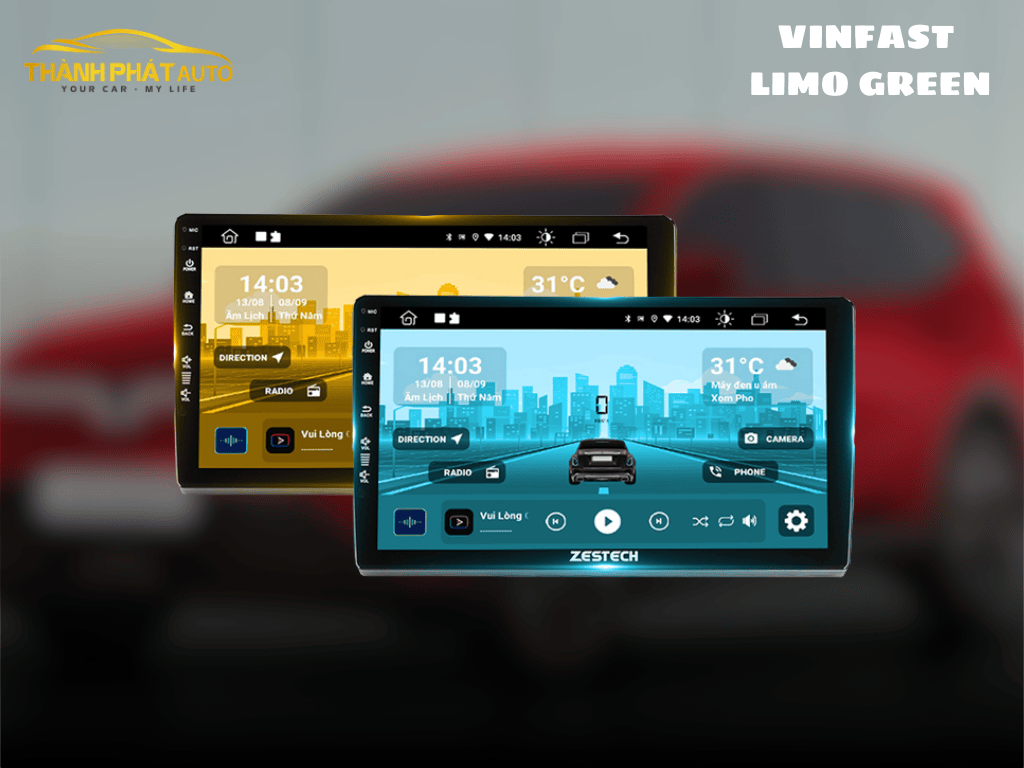 Lắp Màn Hình Android Zestech Cho Xe VinFast Limo Green