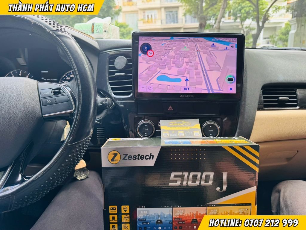 Lắp Màn Hình S100J Cho Xe Outlander