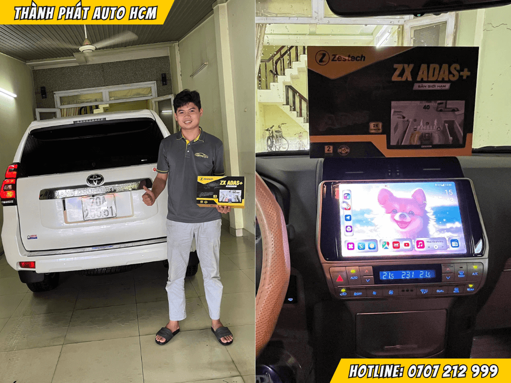 Màn Hình ZX ADAS+ Toyota Prado 2020