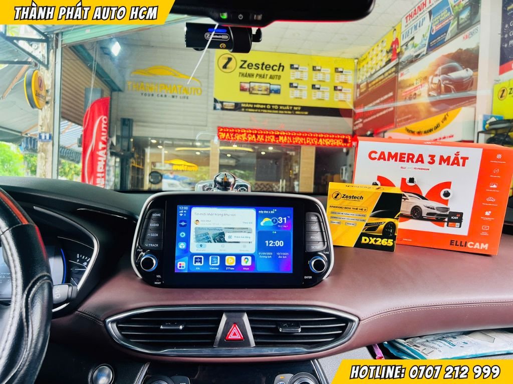 Camera 3 Mắt ICAR Cho Xe Santafe