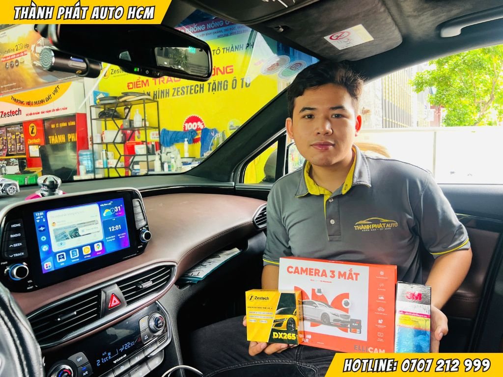 Camera 3 Mắt ICAR Cho Xe Santafe