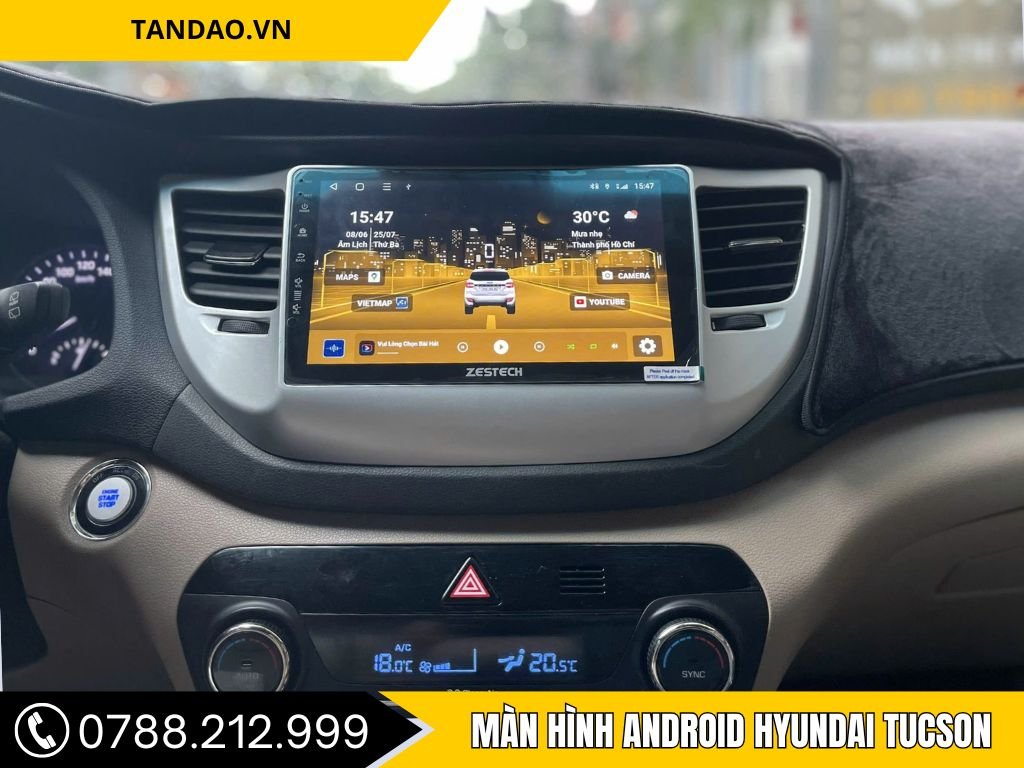 Màn hình Hyundai Tucson 2015-2018