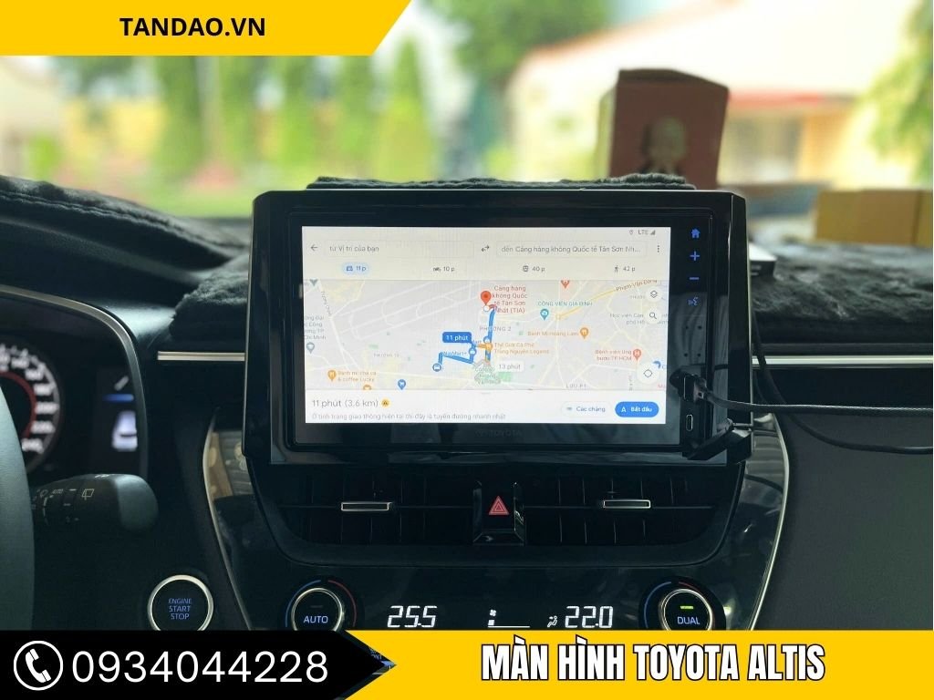 màn hình ô tô altis