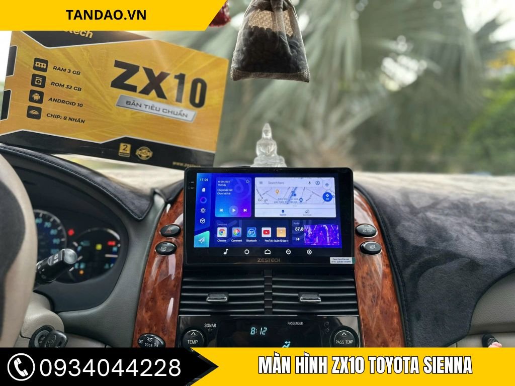 màn hình zx10 xe Sienna