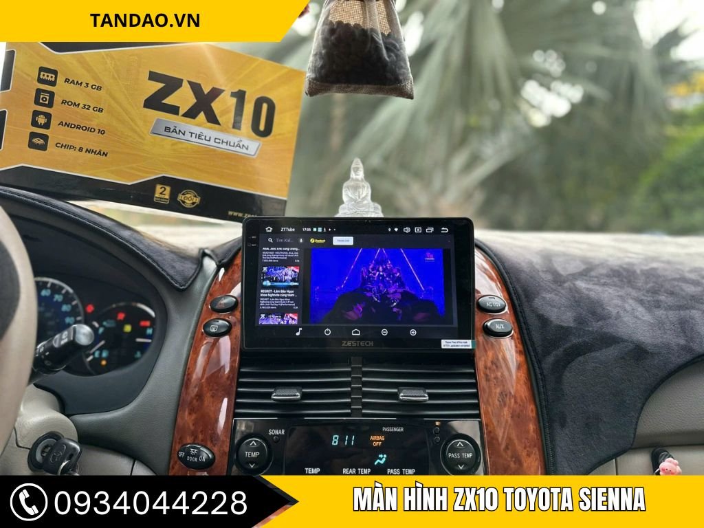 màn hình zx10 xe Sienna