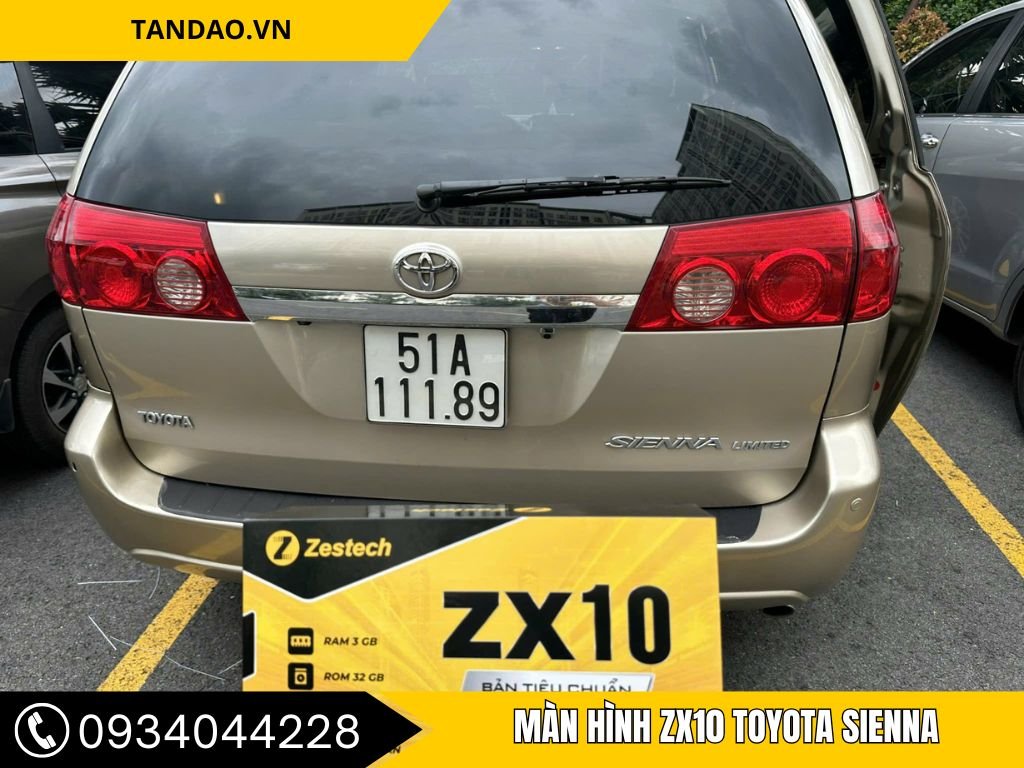 màn hình zx10 xe Sienna