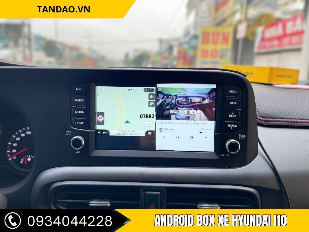 android box DX165 tiêu chuẩn Hyundai i10