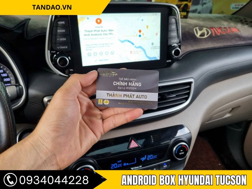 Lắp android box DX265 cho Tucson