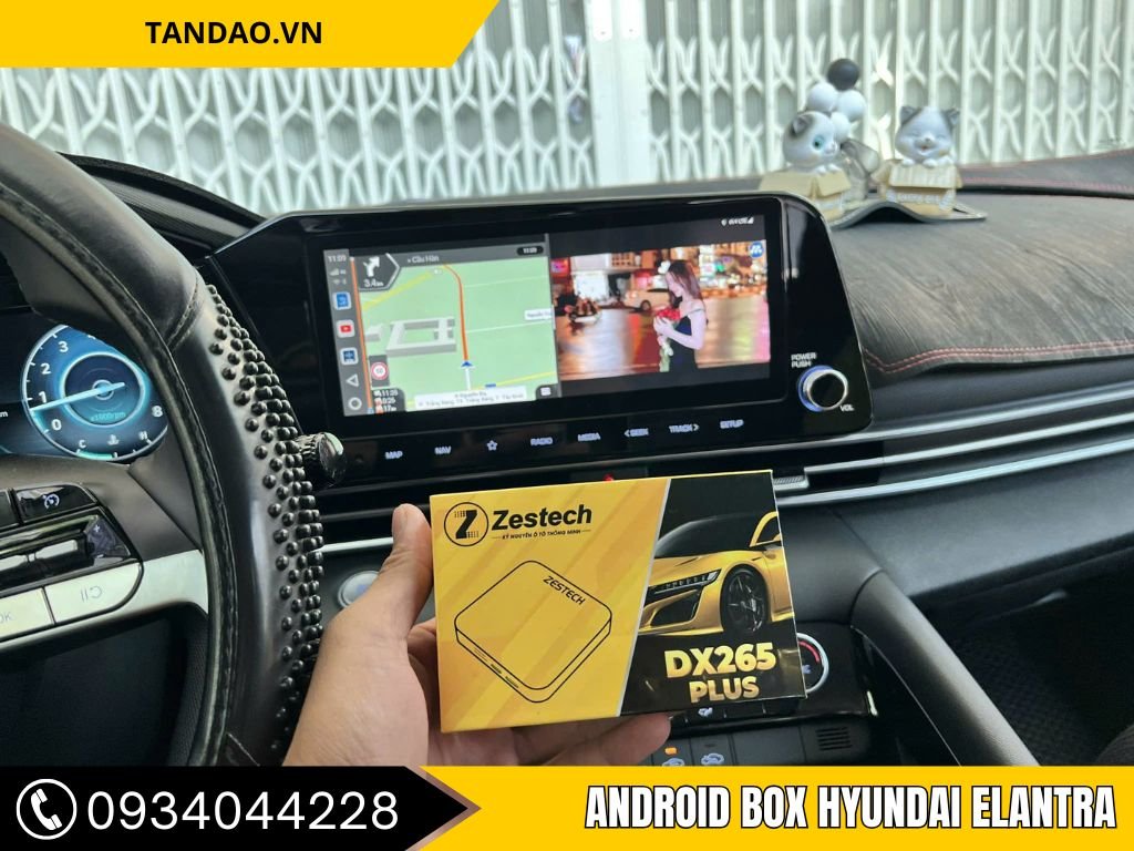 Android Box Xe Hyundai Elantra - Cắm Là Dùng, Giữ Zin 100%