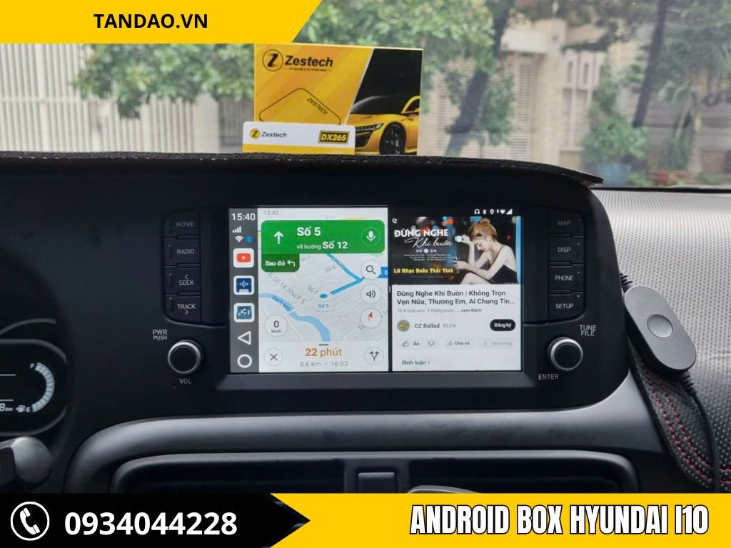 Android Box Xe Hyundai i10 - Nâng Cấp Công Nghệ