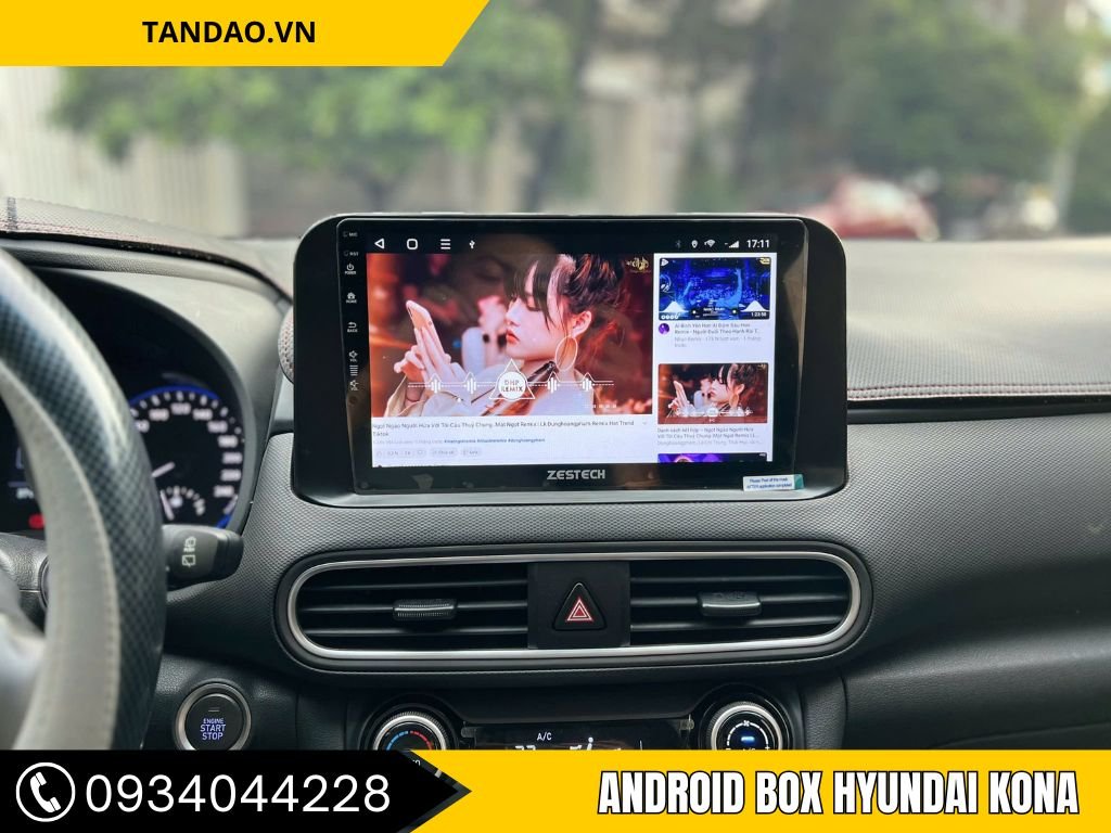 Android Box Xe Hyundai Kona – Nâng Cấp Mượt, Giữ Zin