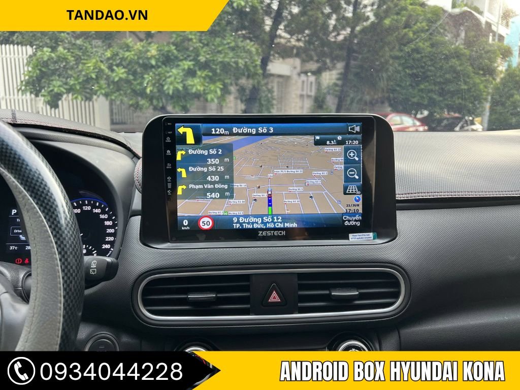 Android Box Xe Hyundai Kona – Nâng Cấp Mượt, Giữ Zin
