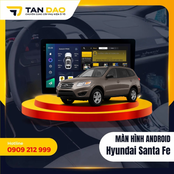 Màn Hình Android Cho Xe Hyundai Santafe