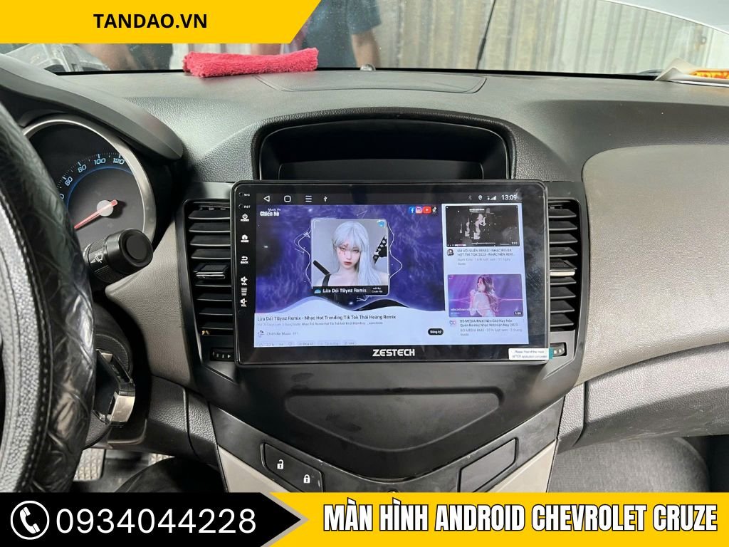 màn hình zx10 cao cấp 360 xe cruze