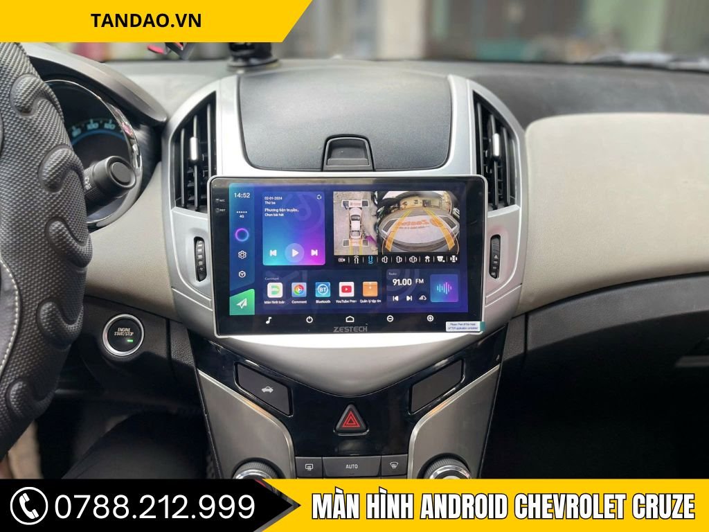 Màn Hình Android Chevrolet Cruze