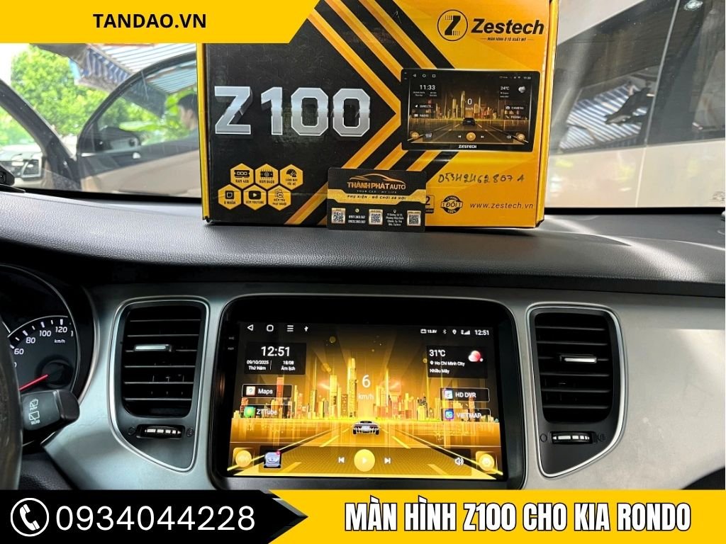 Màn Hình Z100 cho Kia Rondo 2016