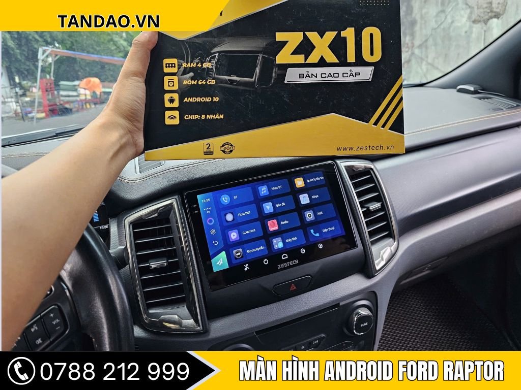 Màn hình Android Ford Raptor
