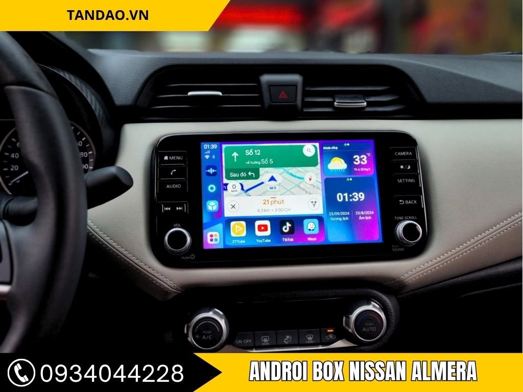 Android Box Nissan Almera 2023‑2025 giúp xe trở nên thông minh hơn, nâng cấp hệ thống giải trí và tối ưu kết nối.
