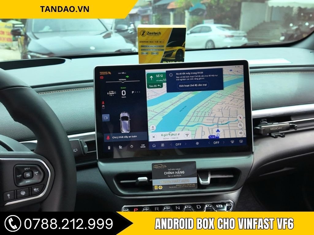 Android Box Cho Vinfast VF6 - được nâng cấp bằng Android Box Ô Tô Tại Dĩ An từ Thanh Phát Auto."