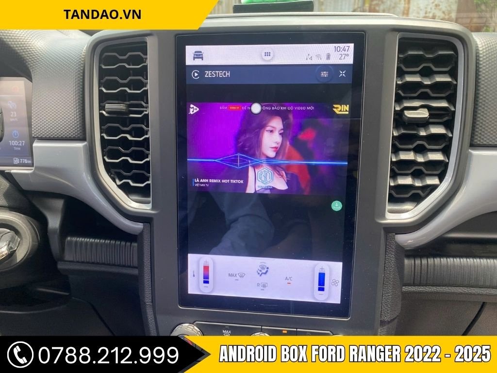 Android Box ô tô Ford Ranger 2022-2025