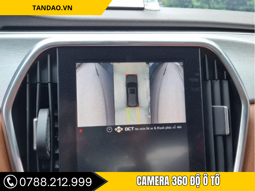 Hình ảnh lắp đặt Camera 360 Độ Ô Tô Tại Vũng Tàu giúp tài xế quan sát toàn cảnh, đảm bảo an toàn khi lái xe và đỗ xe dễ dàng hơn.