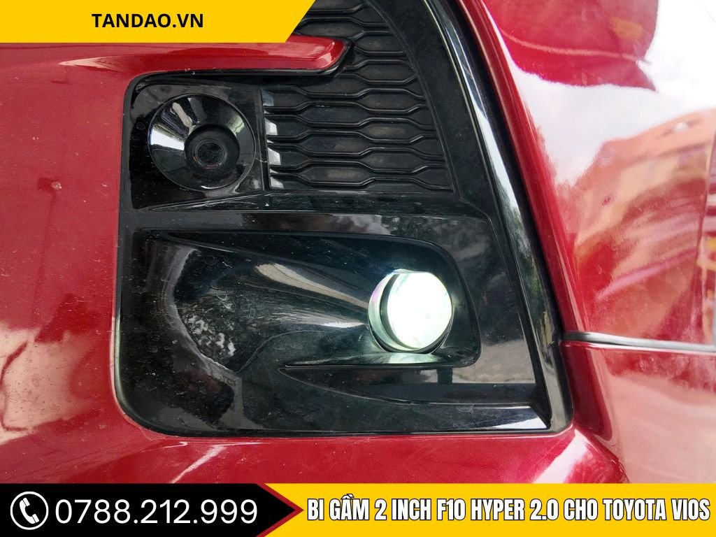 Bi Gầm 2 inch F10 Hyper 2.0 Cho Toyota Vios 