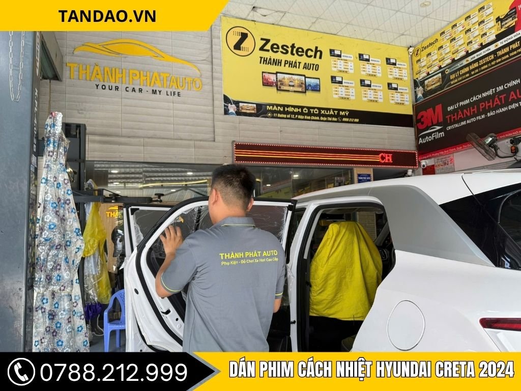 Dán phim cách nhiệt Hyundai Creta 2024
