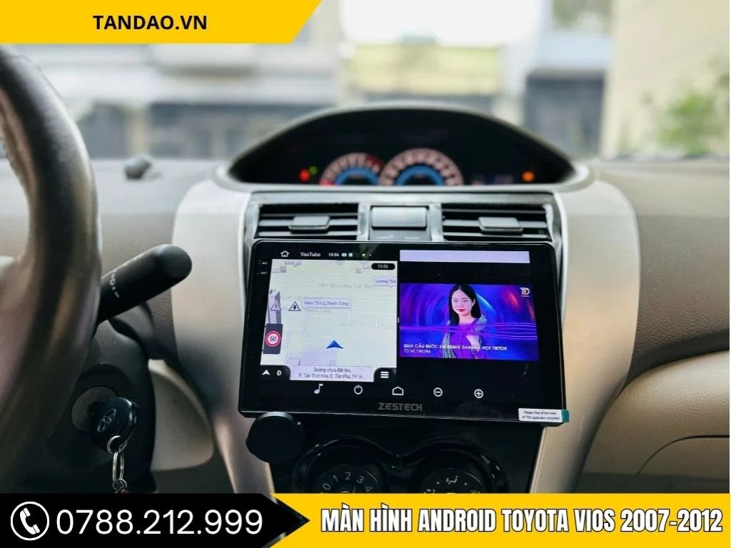 Màn Hình Android Ô Tô Tại Nhơn Trạch cho Xe Toyota Vios 2007 - 2012