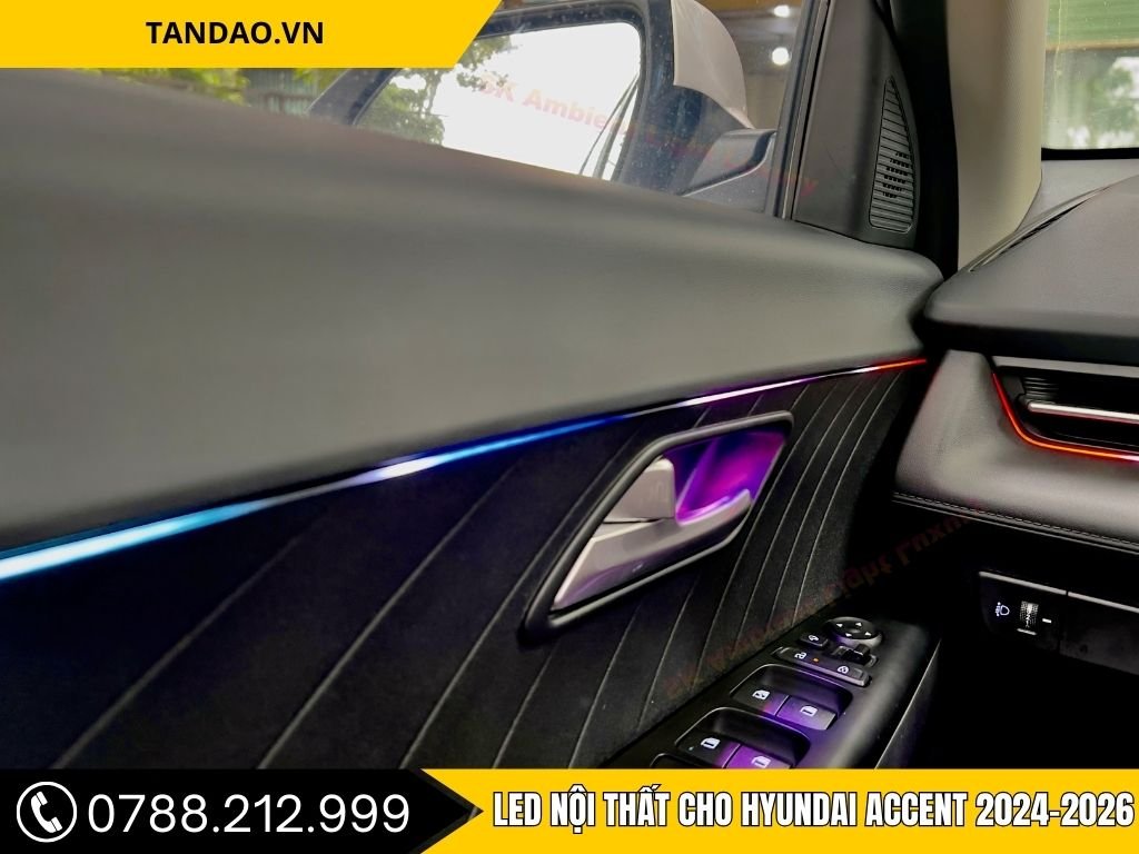 LED Viền Nội Thất Hyundai Accent 2024-2026