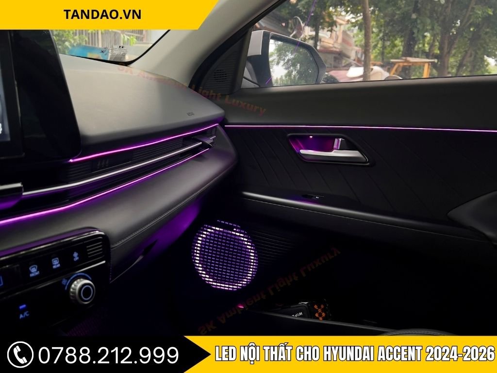 LED Viền Nội Thất Hyundai Accent 2024-2026