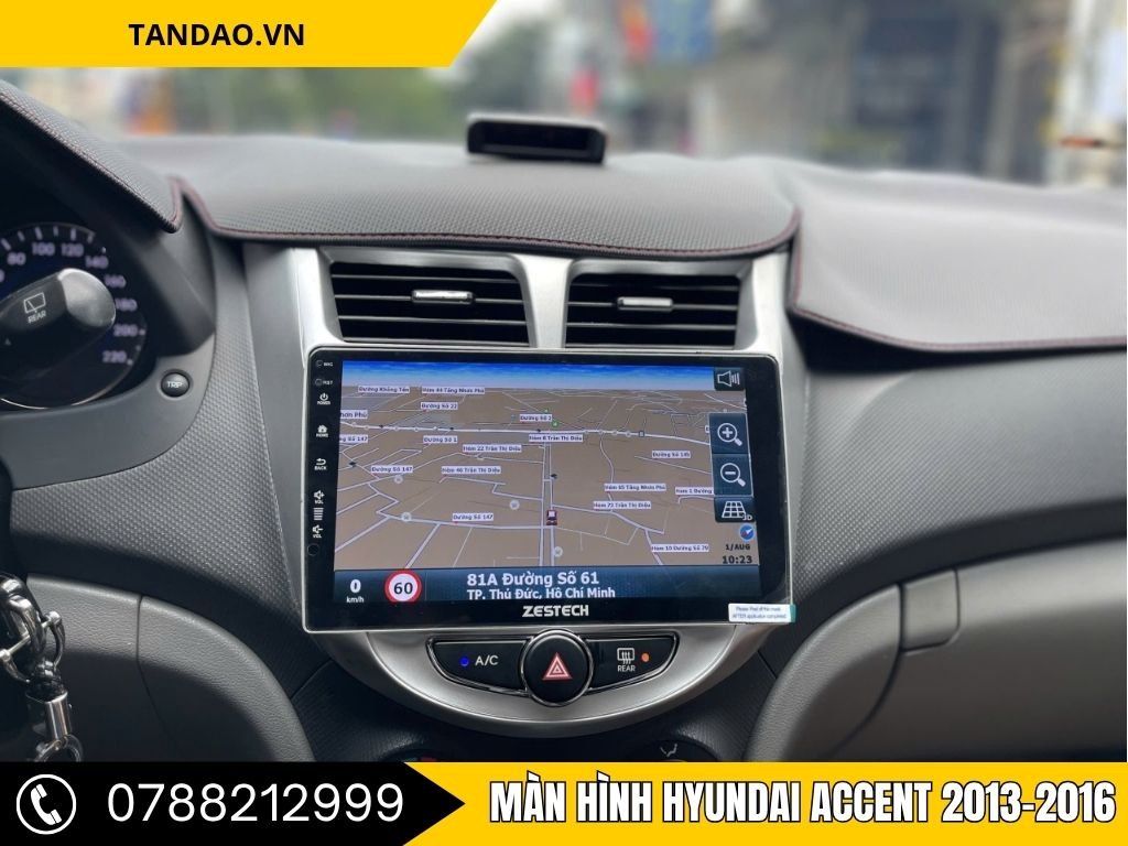 Cập nhật công nghệ cho chiếc Hyundai Accent 2015 với màn hình Android Zestech. Hệ thống dẫn đường Vietmap giúp bạn di chuyển dễ dàng, trong khi các ứng dụng giải trí trực tuyến như YouTube và các phần mềm khác mang đến những phút giây thư giãn ngay trên xe.
