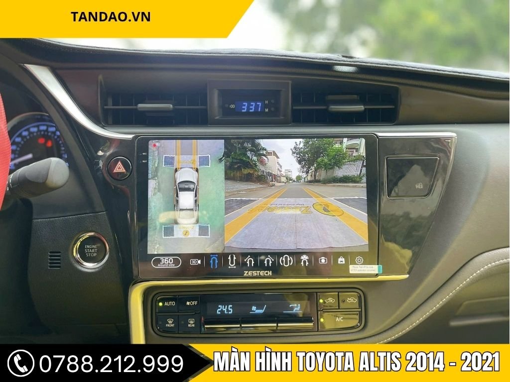 “Màn Hình Android Toyota Altis 2016 hiển thị giao diện thông minh, tích hợp cảm ứng đa điểm, lắp đặt tại Thanh Phát Auto.”