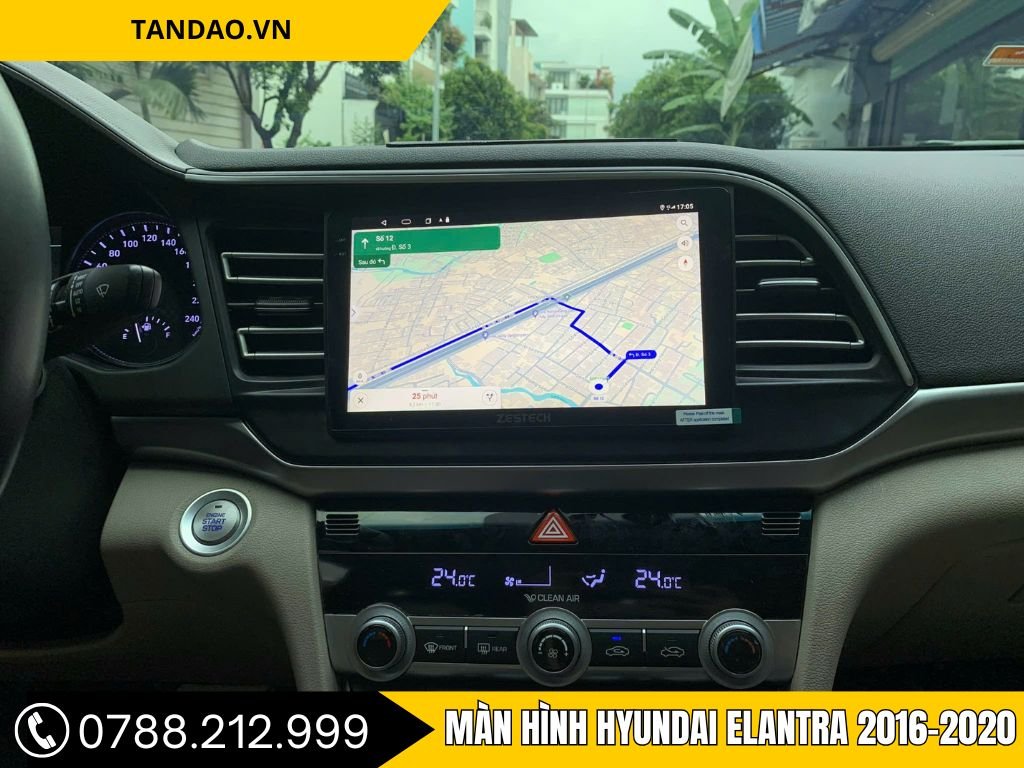 Màn hình Android Hyundai Elantra 2016‑2020