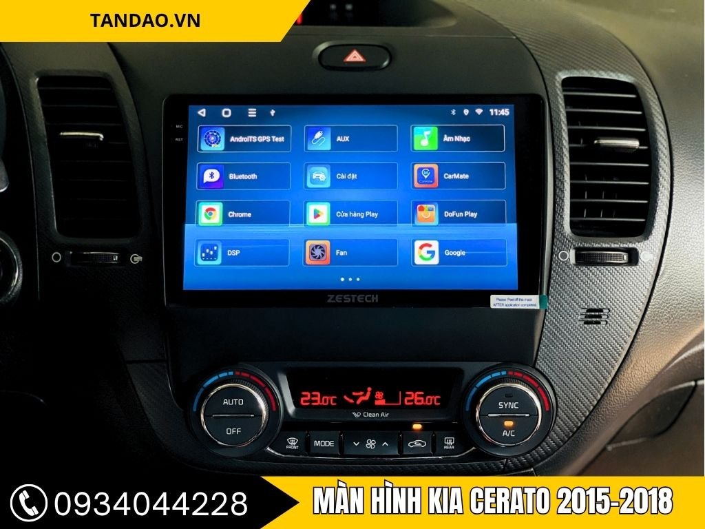 màn hình android kia cerato 2015-2018 giúp chiếc xe trở nên sang trọng hơn, tối ưu hóa giải trí.