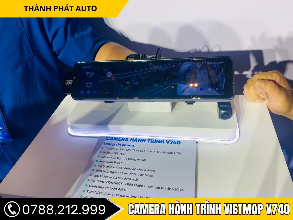 Camera Hành Trình Gương Vietmap V740 Ghi Hình Sắc Nét
