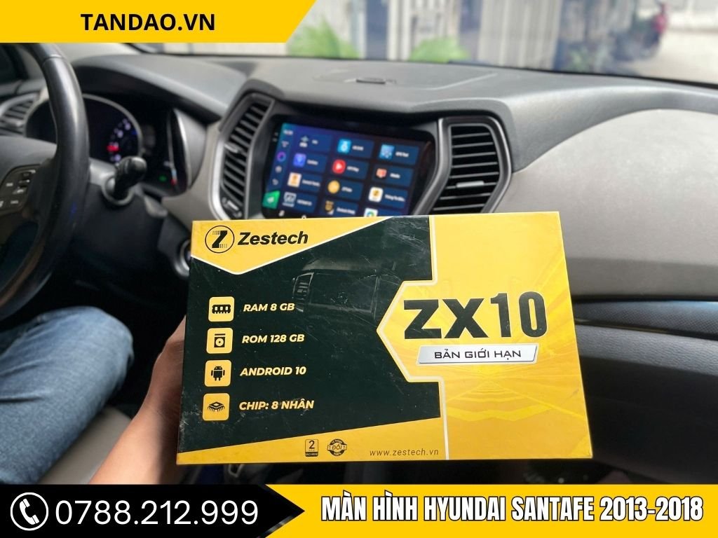 Màn Hình Hyundai Santafe 2013, 2014, 2015, 2016, 2017, 2018