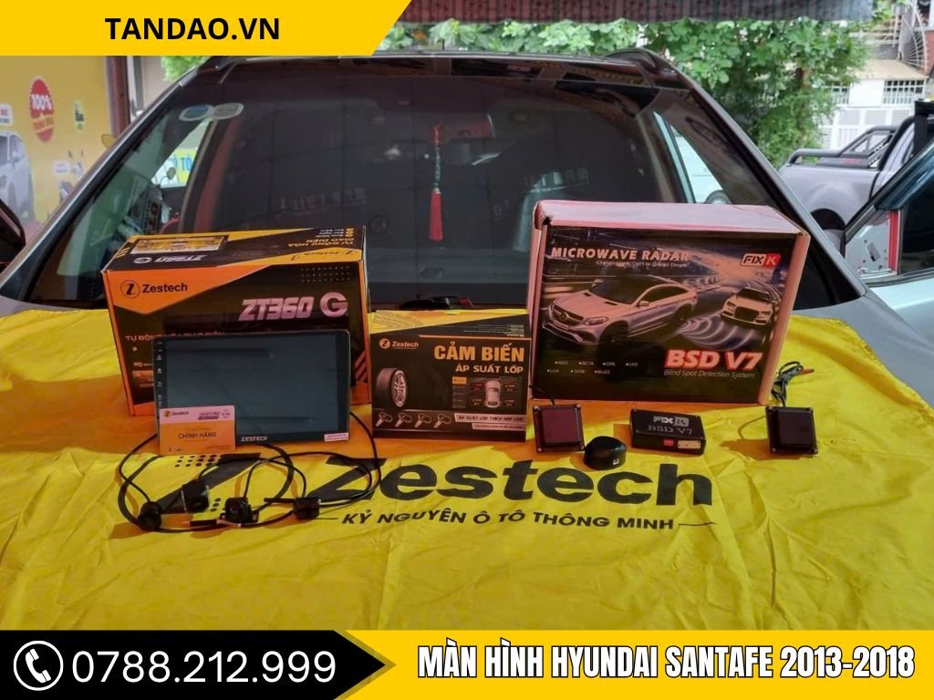 Màn Hình Hyundai Santafe 2013, 2014, 2015, 2016, 2017, 2018