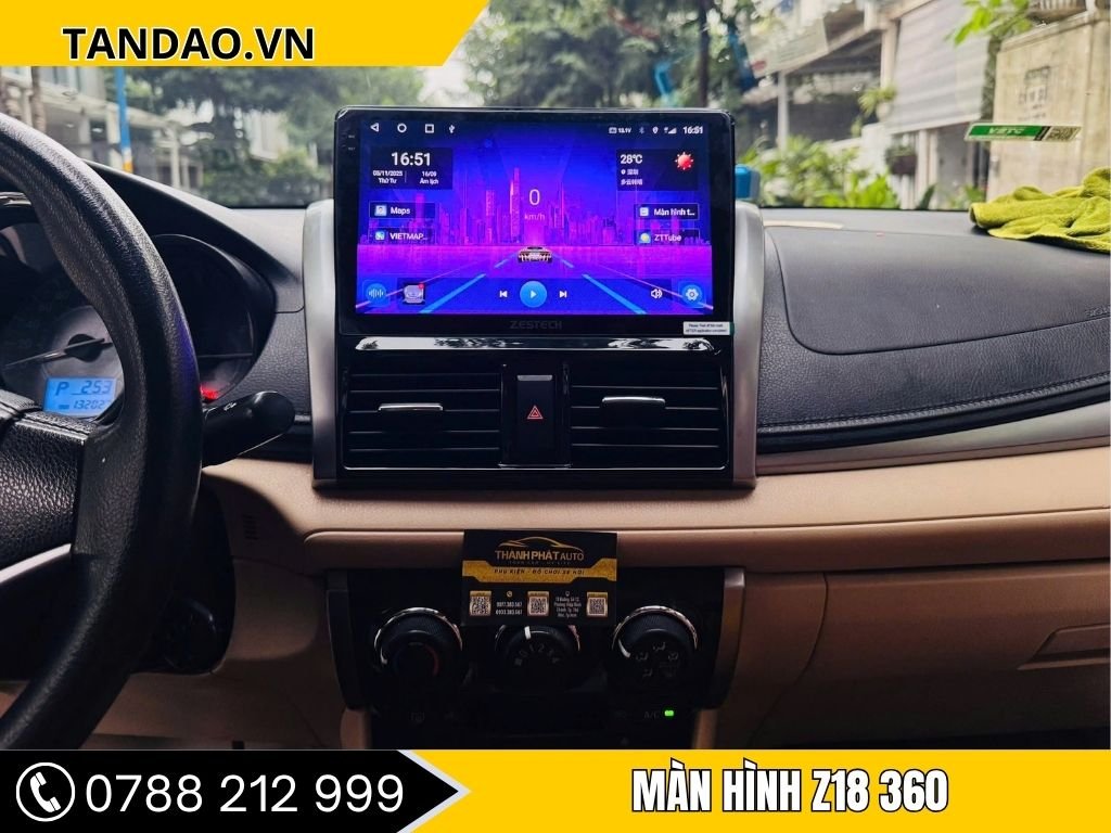 Màn hình Z18 360 Cho Xem Vios 2016